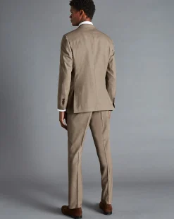 Suit Jackets|Blazers<Charles Tyrwhitt Sharkskin Suit Jacket - Oatmeal