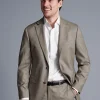 Suit Jackets|Blazers<Charles Tyrwhitt Sharkskin Suit Jacket - Taupe