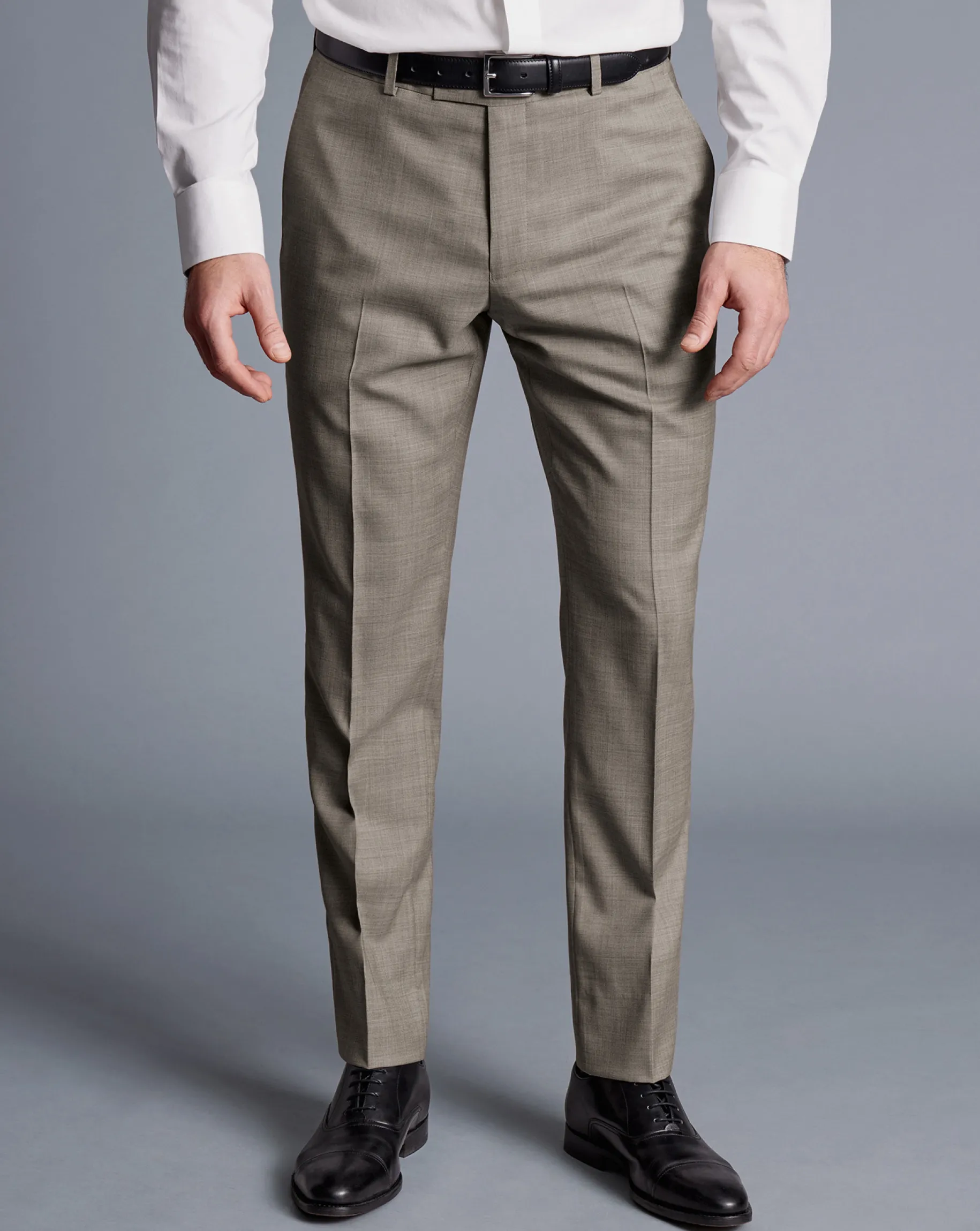 Suit Pants|Pants & Shorts<Charles Tyrwhitt Sharkskin Suit Pants - Taupe