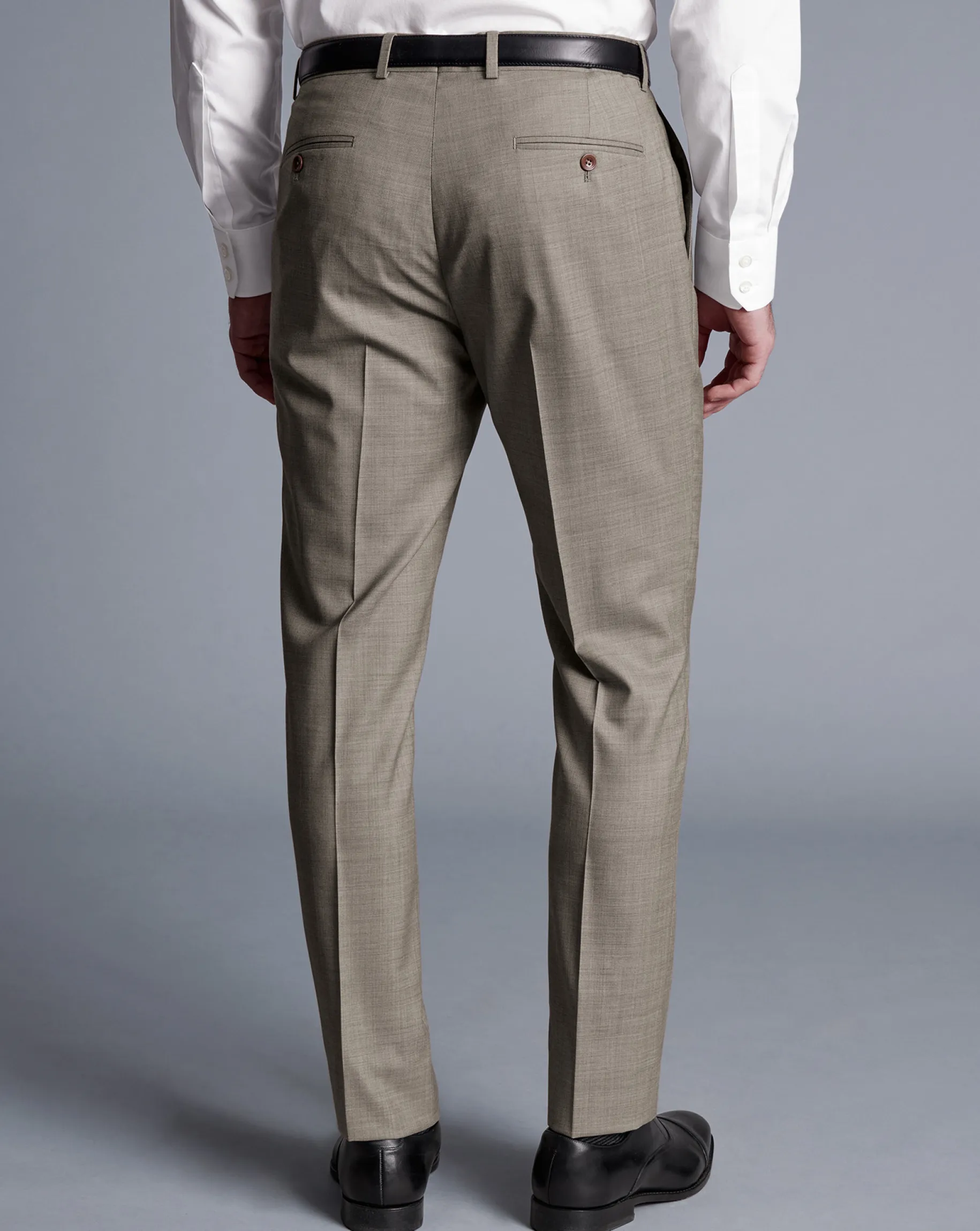 Suit Pants|Pants & Shorts<Charles Tyrwhitt Sharkskin Suit Pants - Taupe