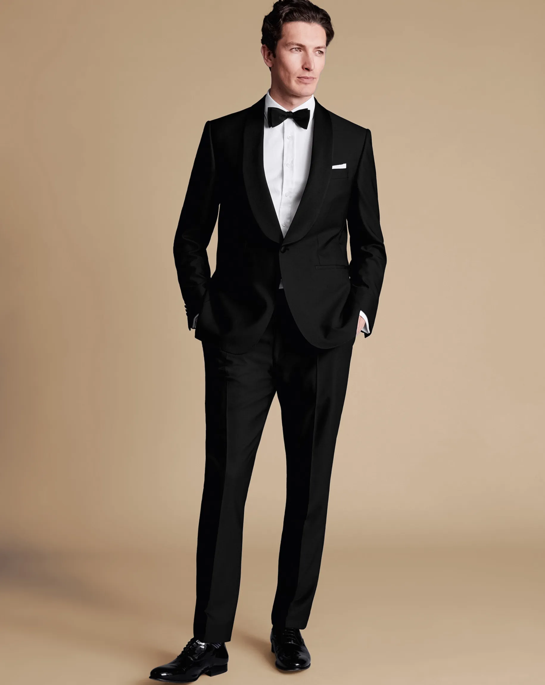 Seasonal Looks|Suit Jackets<Charles Tyrwhitt Shawl Lapel Tuxedo Jacket - Black