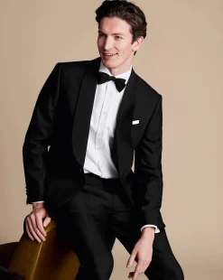 Seasonal Looks|Suit Jackets<Charles Tyrwhitt Shawl Lapel Tuxedo Jacket - Black