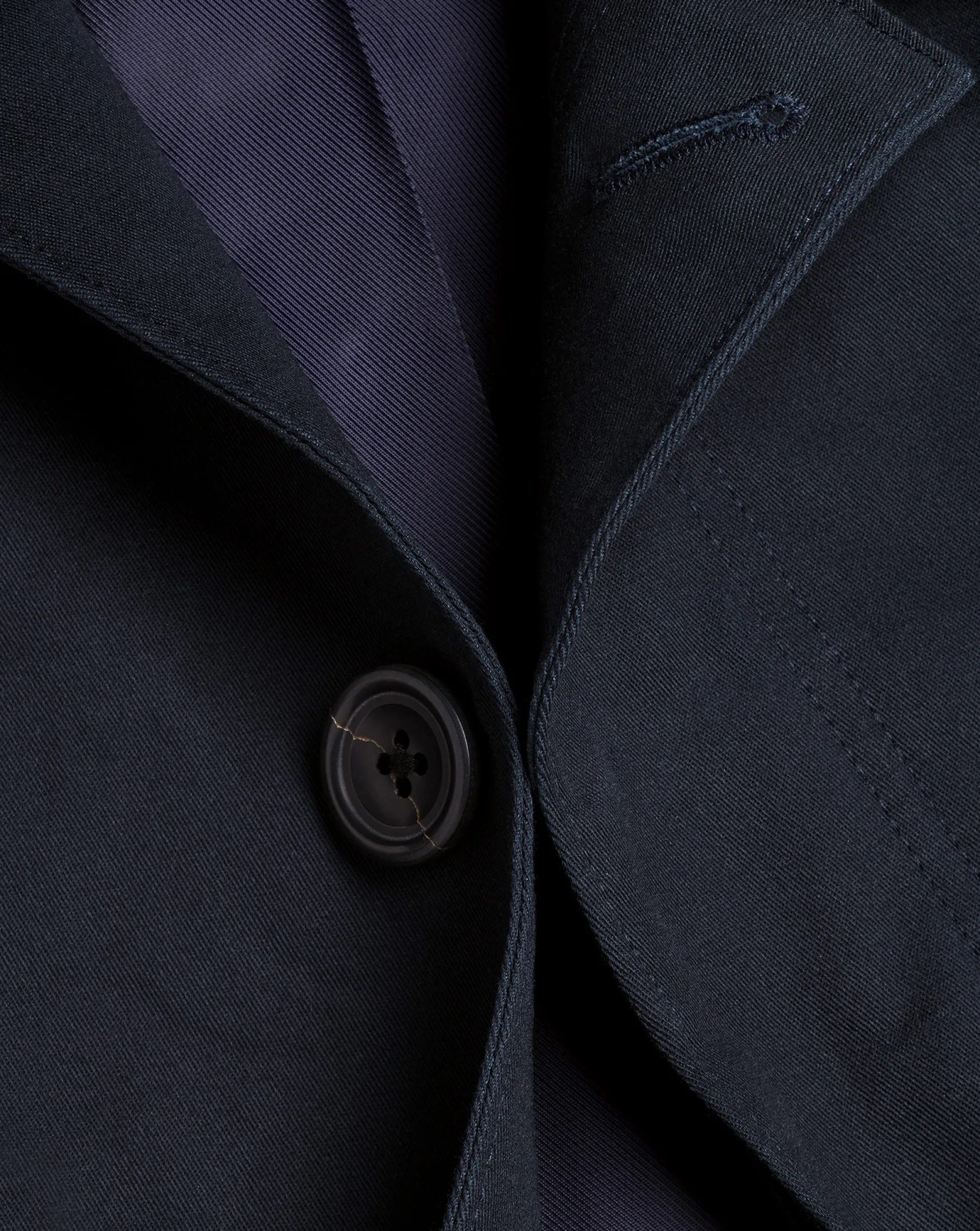 Coats|Raincoats<Charles Tyrwhitt Showerproof Cotton Raincoat - Dark Navy
