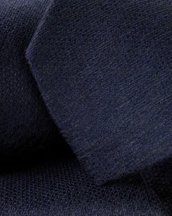 Ties & Bow-ties<Charles Tyrwhitt Silk Linen Tie - French Blue