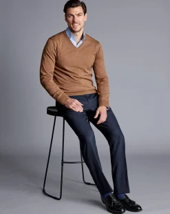 Smart Pants|Blue Pants<Charles Tyrwhitt Smart Italian Luxury Pants - Ink Blue