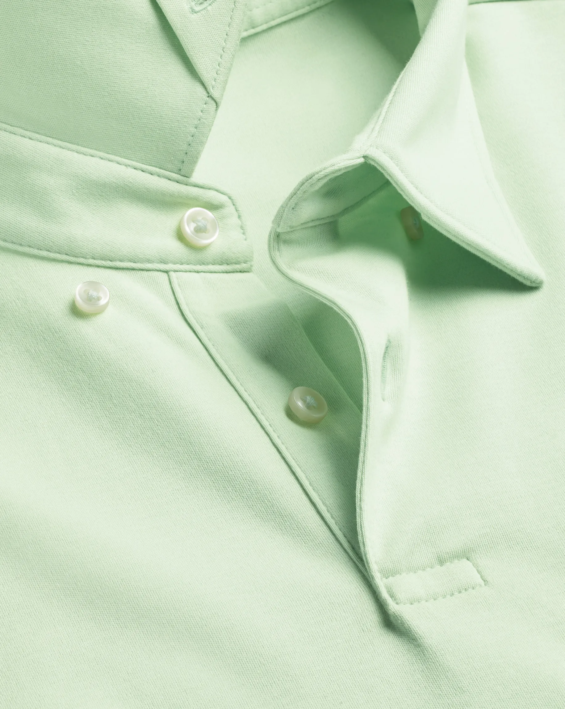 Smart polos|green<Charles Tyrwhitt Smart Jersey Polo - Light Green
