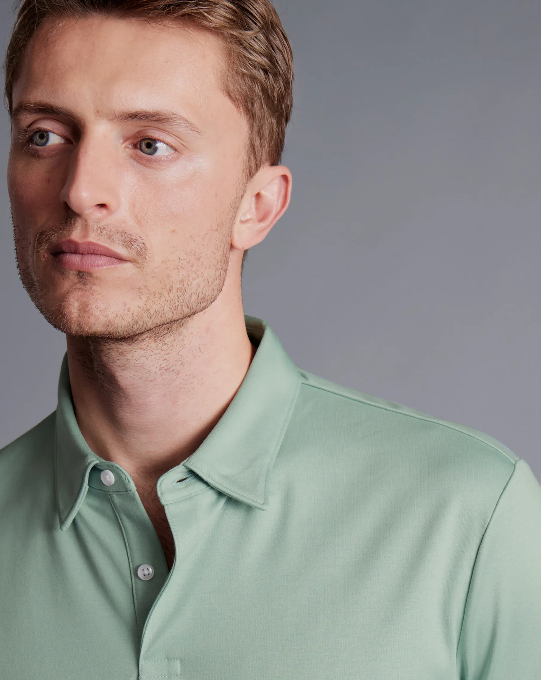 Shirt Sale|Polos<Charles Tyrwhitt Smart Jersey Polo - Spearmint