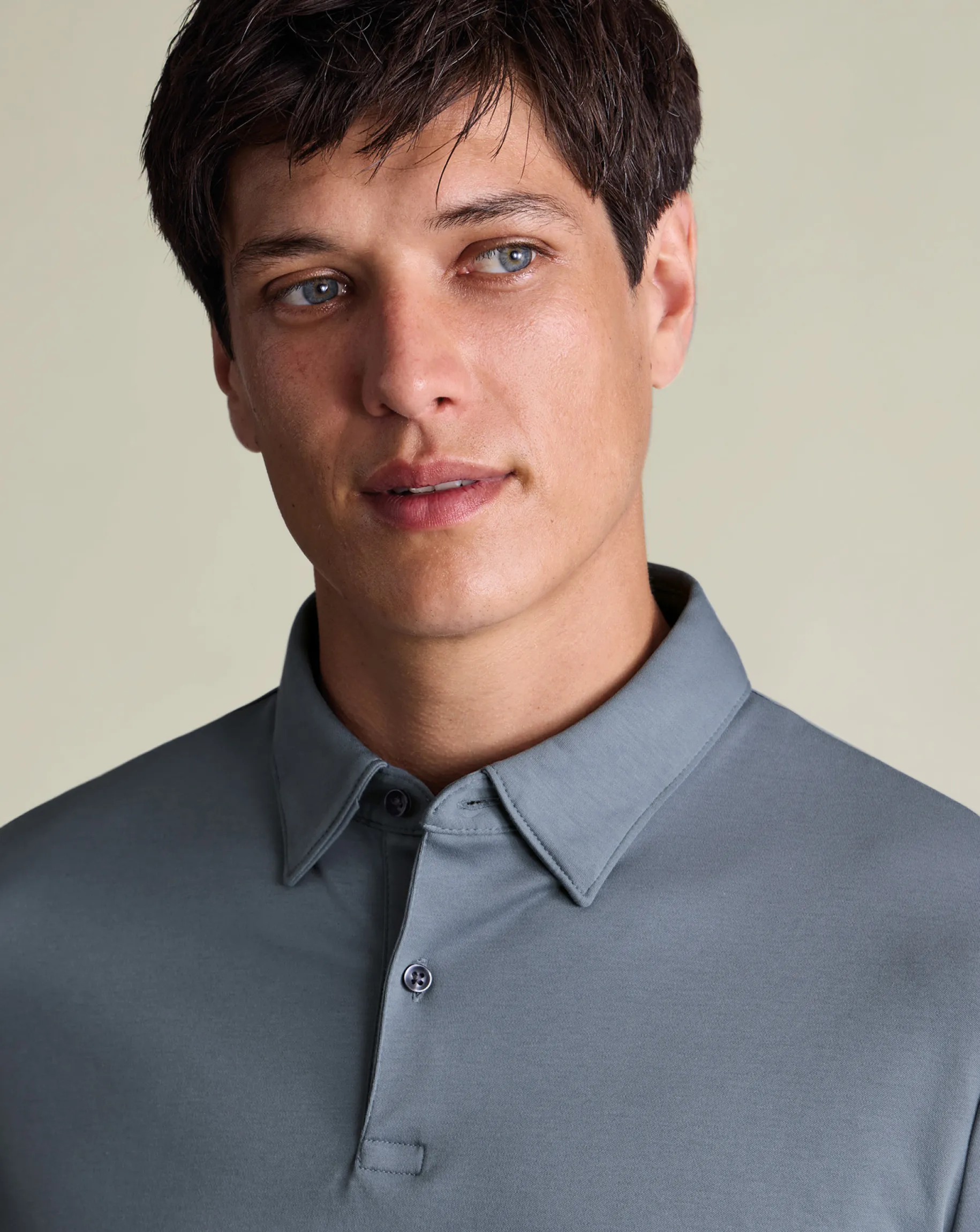 Blue Shirts|Smart polos<Charles Tyrwhitt Smart Jersey Polo - Steel Blue