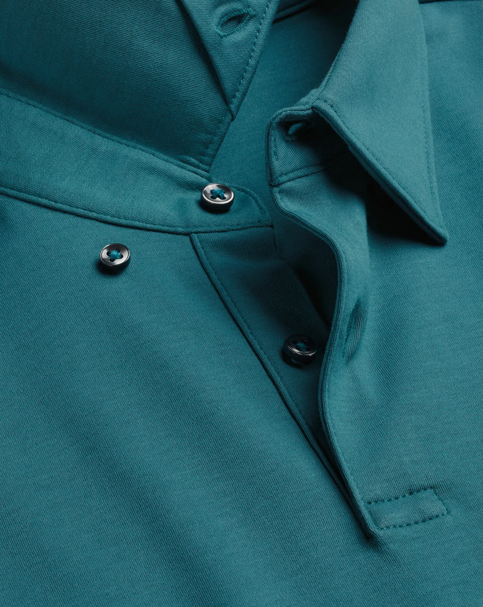Smart polos|green<Charles Tyrwhitt Smart Jersey Polo - Green Teal