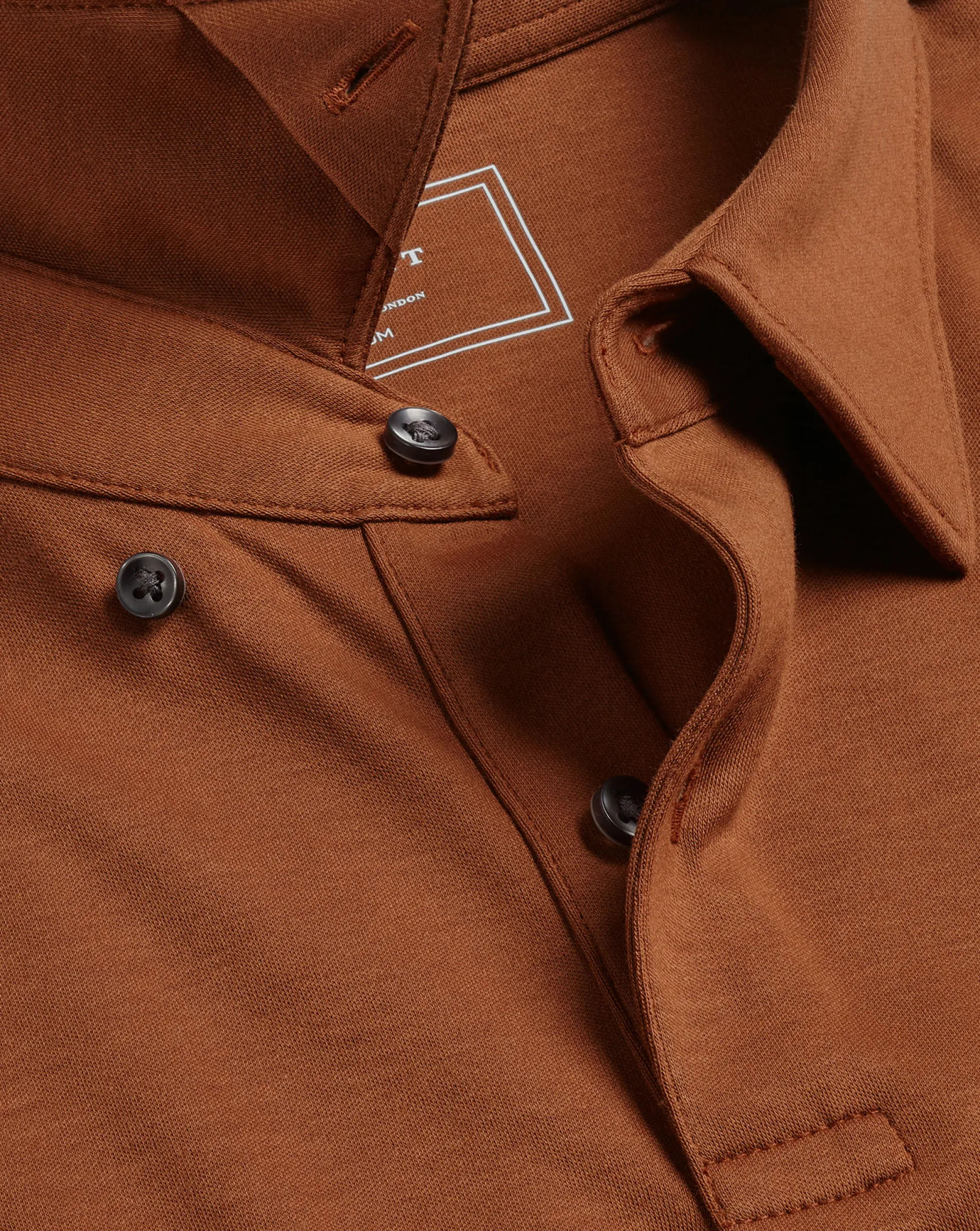 Shirt Sale|Polos<Charles Tyrwhitt Smart Jersey Polo - Toffee