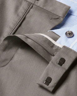 Smart Pants|Brown Pants<Charles Tyrwhitt Smart Stretch Texture Pants - Mocha