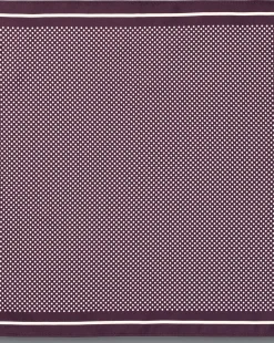 Accessories<Charles Tyrwhitt Spot Print Silk Pocket Square - Blackberry Purple & Ivory