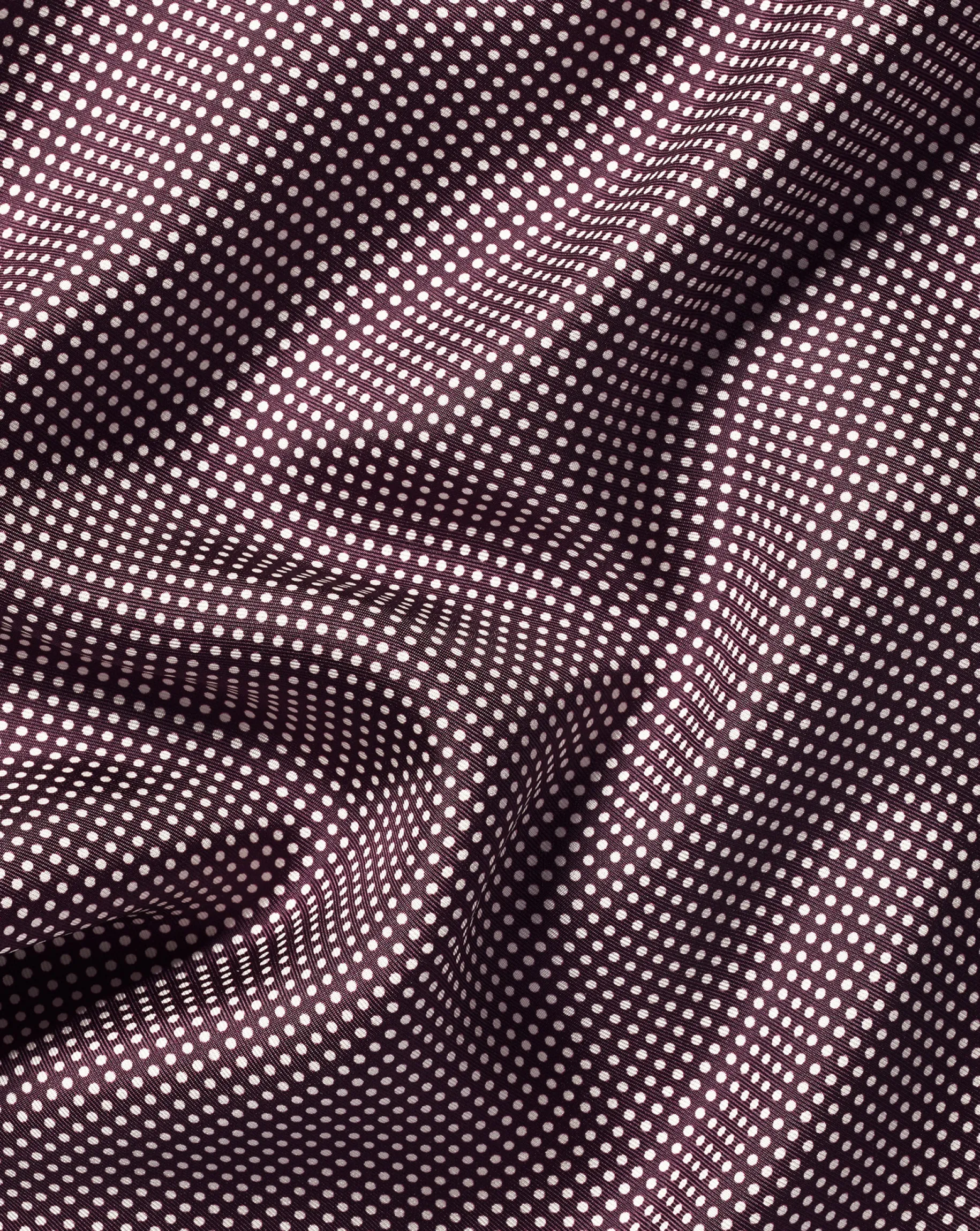 Accessories<Charles Tyrwhitt Spot Print Silk Pocket Square - Blackberry Purple & Ivory