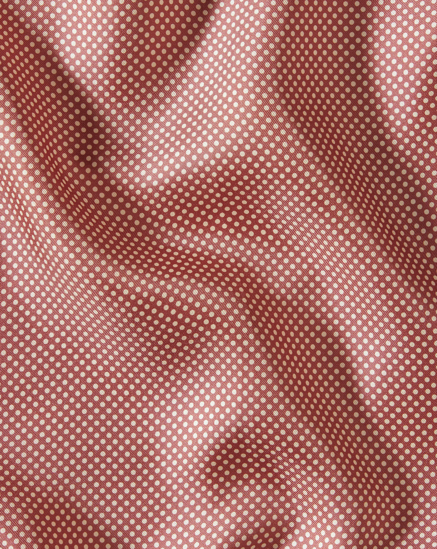 Accessories<Charles Tyrwhitt Spot Silk Pocket Square - Salmon Pink & Ivory Pink and White