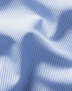 Dress Shirts|Stripe Shirts<Charles Tyrwhitt Spread Collar Non-Iron Bengal Stripe Winchester Shirt - Blue Sky