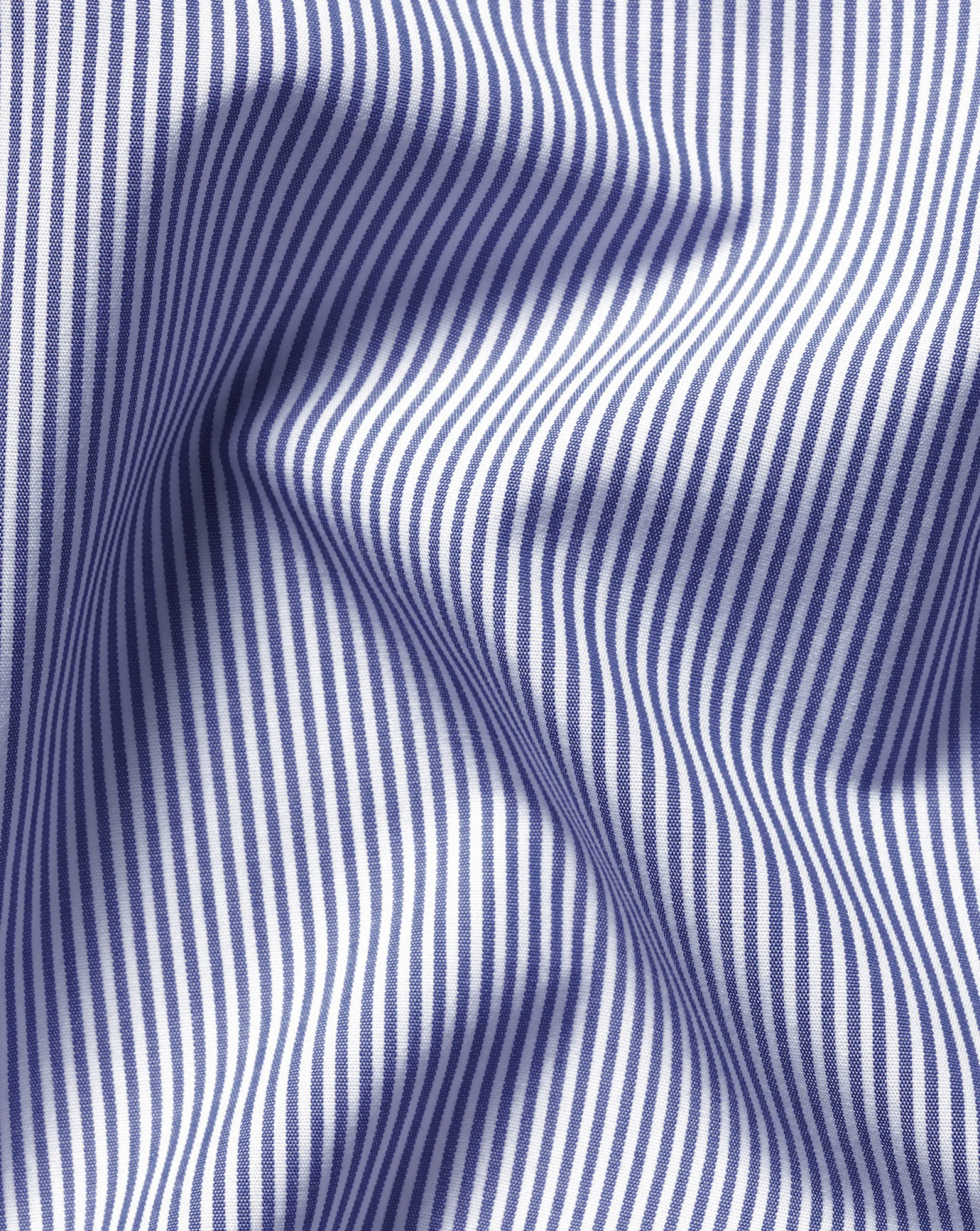 Dress Shirts|Blue Shirts<Charles Tyrwhitt Spread Collar Non-Iron Bengal Stripe Shirt - Blue Royal