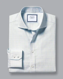 Shirt Sale|Dress Shirts<Charles Tyrwhitt Spread Collar Non-Iron Check Shirt - Lemon Lemon Yellow
