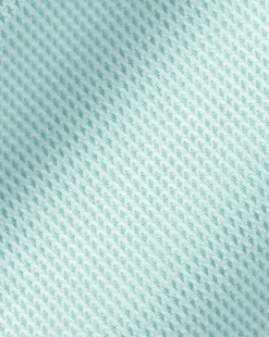 Shirt Sale|Dress Shirts<Charles Tyrwhitt Spread Collar Non-Iron Clifton Weave Shirt - Green Aqua