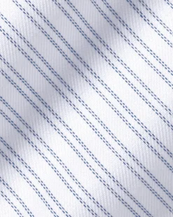 Dress Shirts|S<Charles Tyrwhitt Spread Collar Non-Iron Double Stripe Shirt - Blue Royal