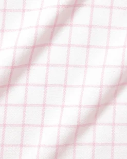 Shirt Sale|Dress Shirts<Charles Tyrwhitt Spread Collar Non-Iron Henley Weave Check Shirt - Light Pink