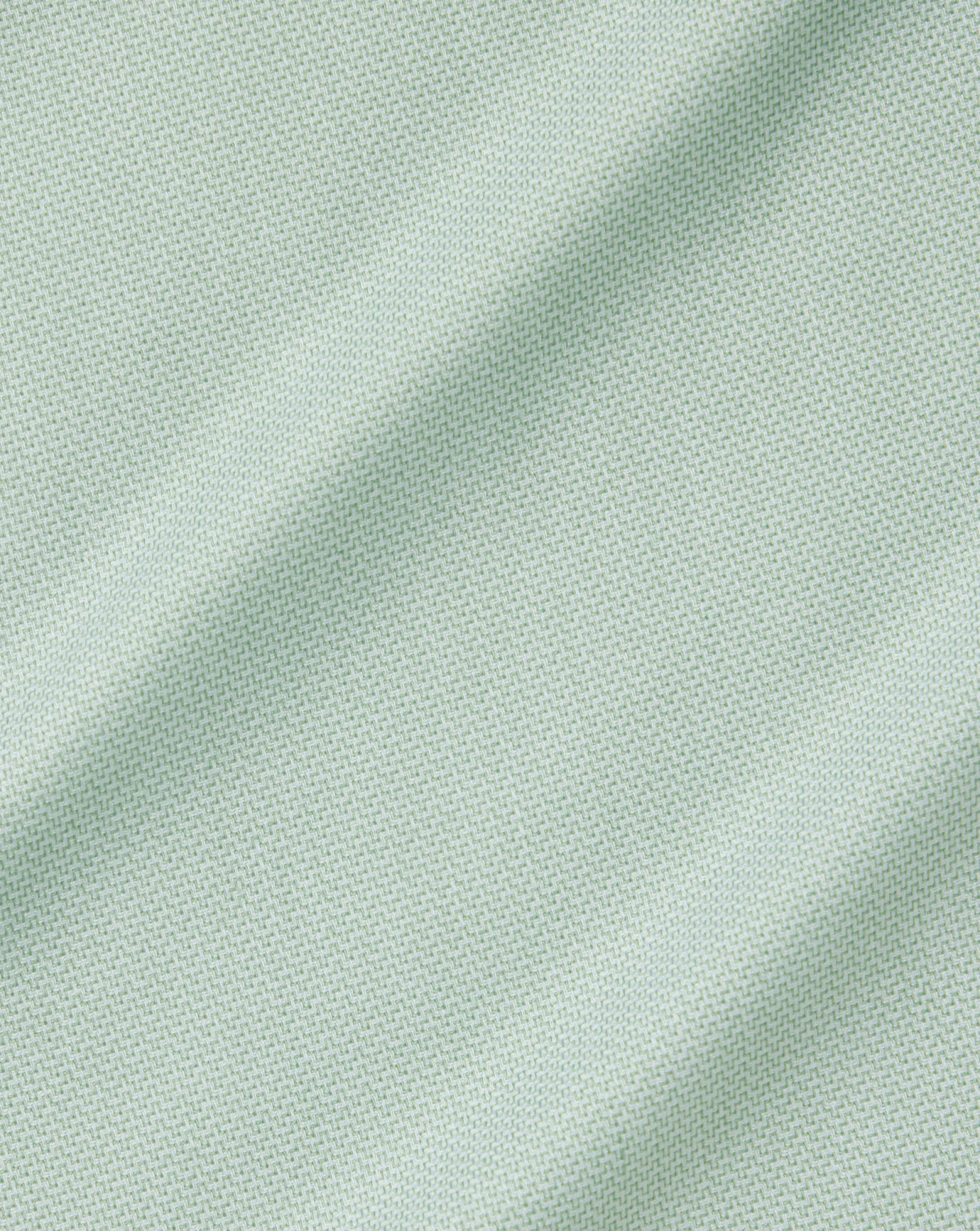 Shirt Sale|Dress Shirts<Charles Tyrwhitt Spread Collar Non-Iron Henley Weave Shirt - Light Green