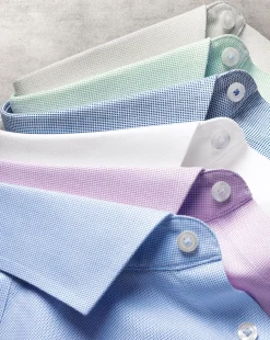 Shirt Sale|Dress Shirts<Charles Tyrwhitt Spread Collar Non-Iron Ludgate Weave Shirt - White