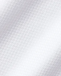 Business Casual Shirts|Dress Shirts<Charles Tyrwhitt Spread Collar Non-Iron Mayfair Weave Shirt - White