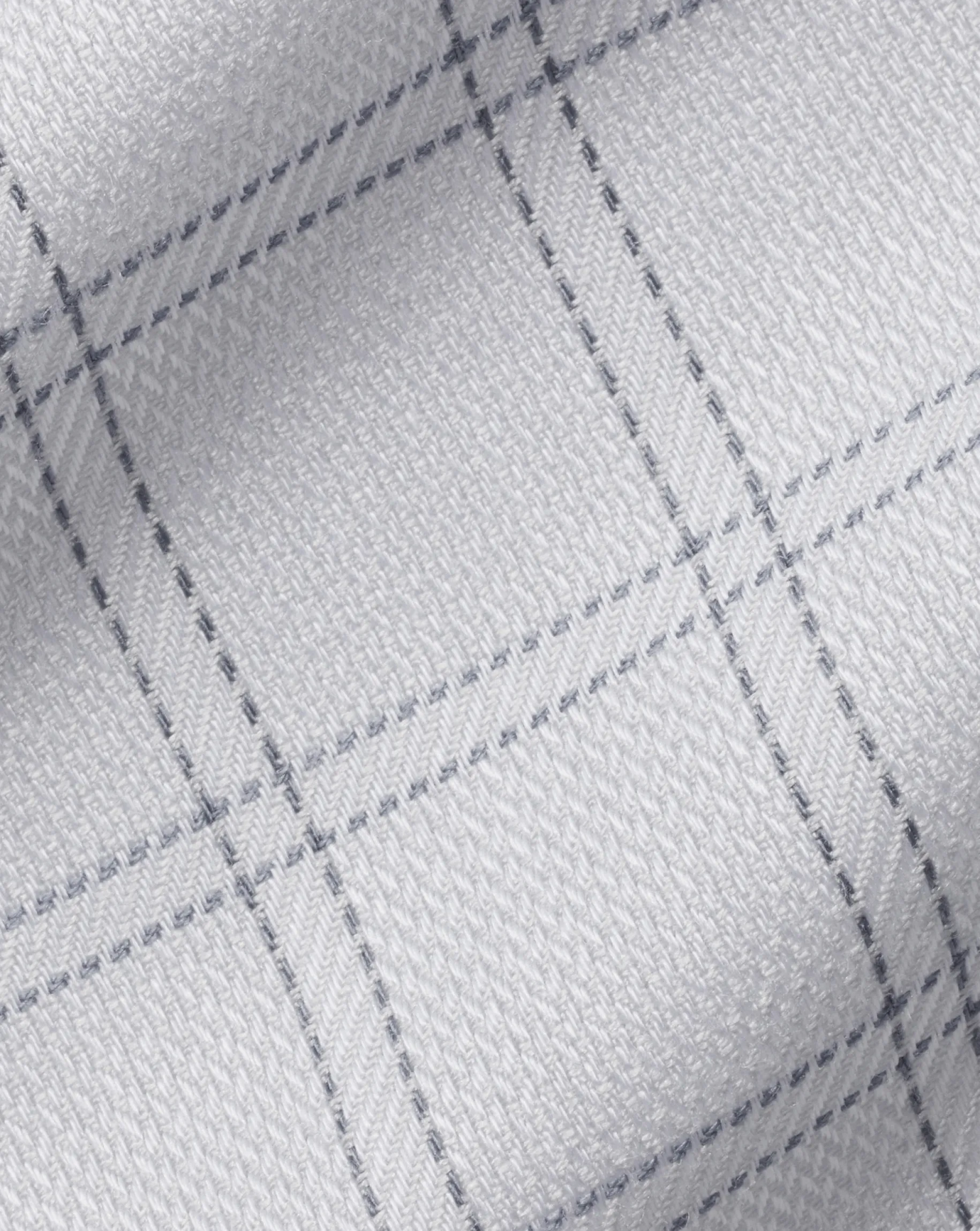 Business Casual Shirts|Dress Shirts<Charles Tyrwhitt Spread Collar Non-Iron Mayfair Weave Check Shirt - Grey Silver