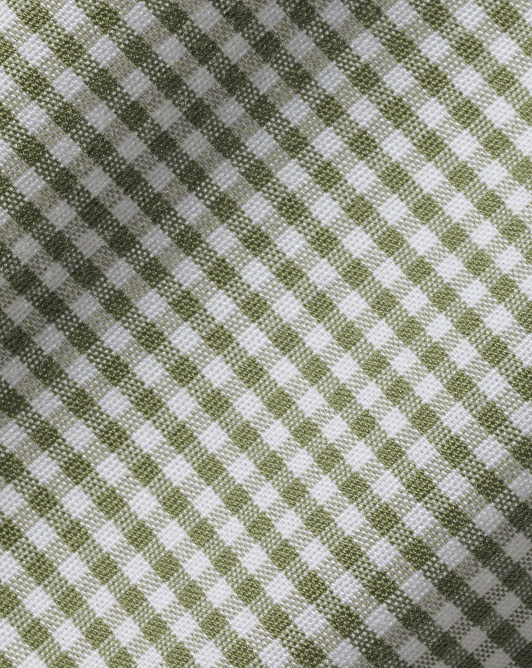 Shirt Sale|Casual Shirts<Charles Tyrwhitt Spread Collar Non-Iron Mini Gingham Check Shirt - Green Olive