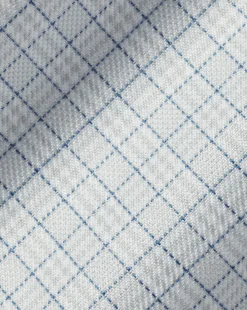 Shirt Sale|Dress Shirts<Charles Tyrwhitt Spread Collar Non-Iron Mini Prince of Wales Check Shirt - Grey Silver