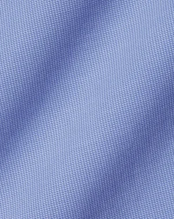 Dress Shirts|M<Charles Tyrwhitt Spread Collar Non-Iron Poplin Shirt - Ocean Blue