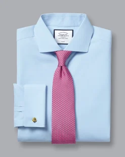 Dress Shirts|Blue Shirts<Charles Tyrwhitt Spread Collar Non-Iron Poplin Shirt - Blue Sky