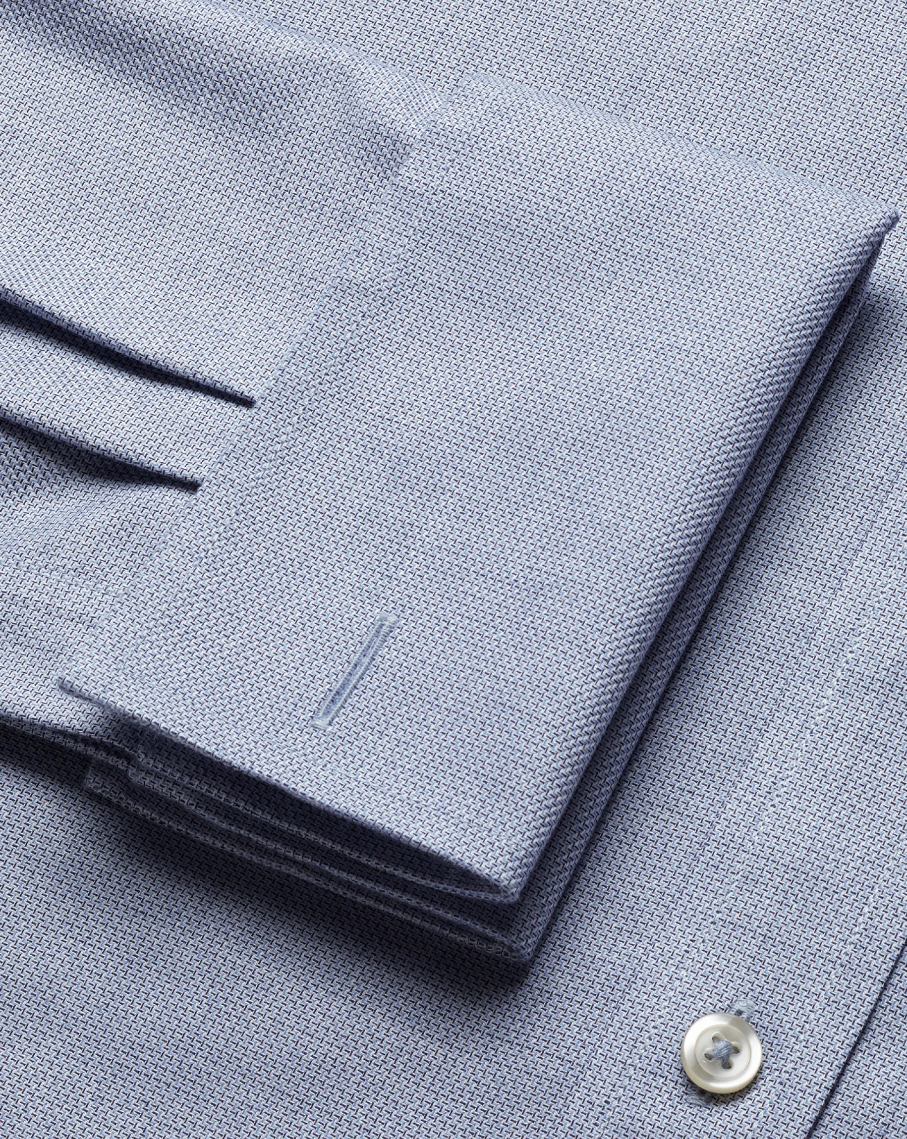 Shirt Sale|Dress Shirts<Charles Tyrwhitt Spread Collar Non-Iron Richmond Weave Shirt - Blue Indigo