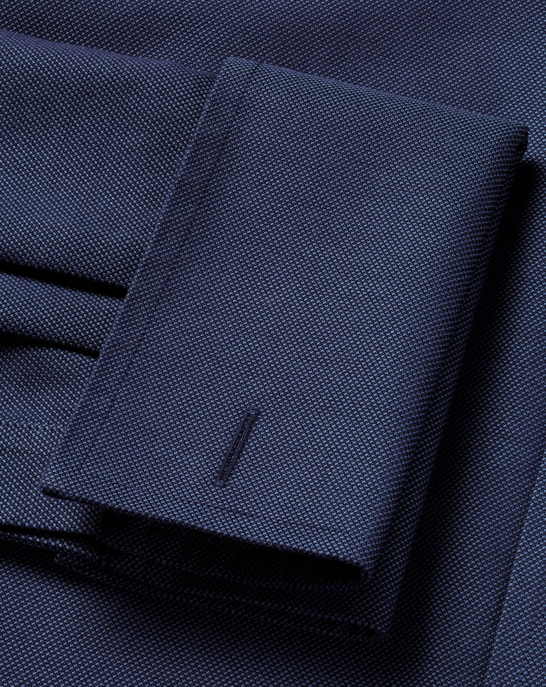 Dress Shirts|M<Charles Tyrwhitt Spread Collar Non-Iron Royal Oxford Shirt - French Blue