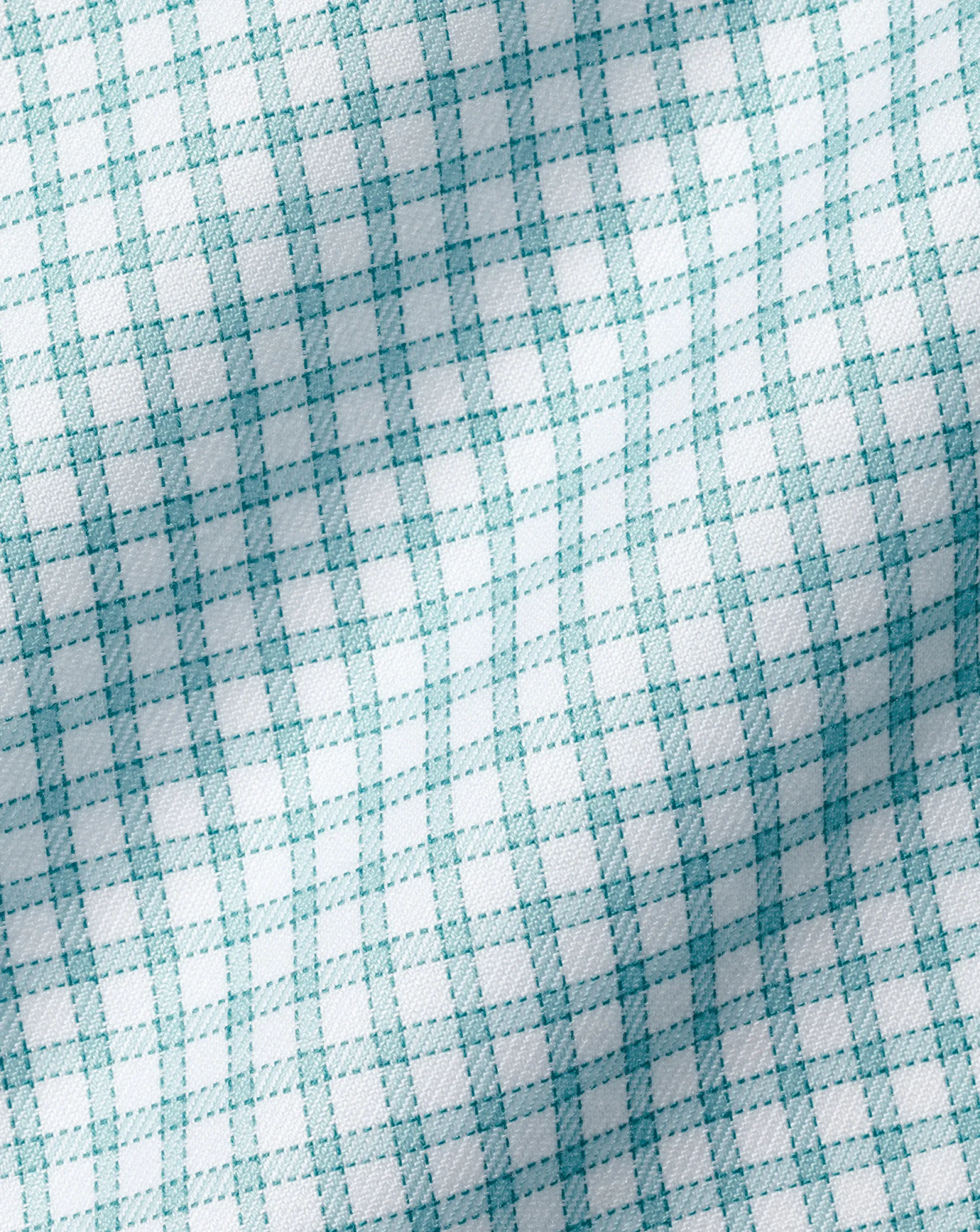 Shirt Sale|Dress Shirts<Charles Tyrwhitt Spread Collar Non-Iron Twill Mini Windowpane Check Shirt - Light Green