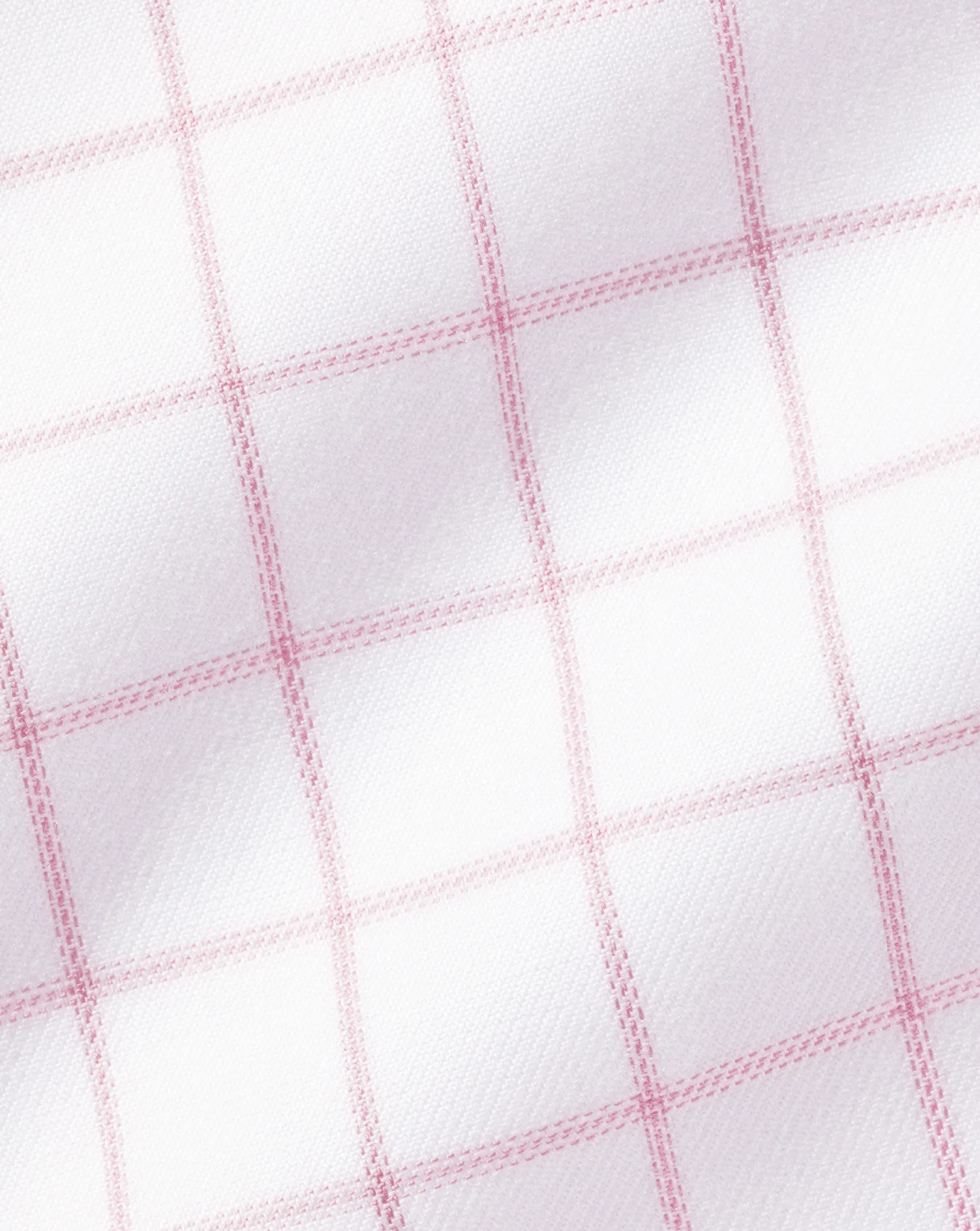 Shirt Sale|Dress Shirts<Charles Tyrwhitt Spread Collar Non-Iron Twill Grid Check Shirt - Pink