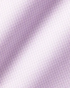 Shirt Sale|Dress Shirts<Charles Tyrwhitt Spread Collar Non-Iron Twill Micro Check Shirt - Mauve Purple