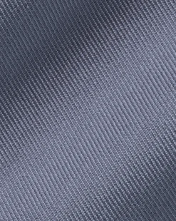 Shirt Sale|Dress Shirts<Charles Tyrwhitt Spread Collar Non-Iron Twill Shirt - Heather Blue