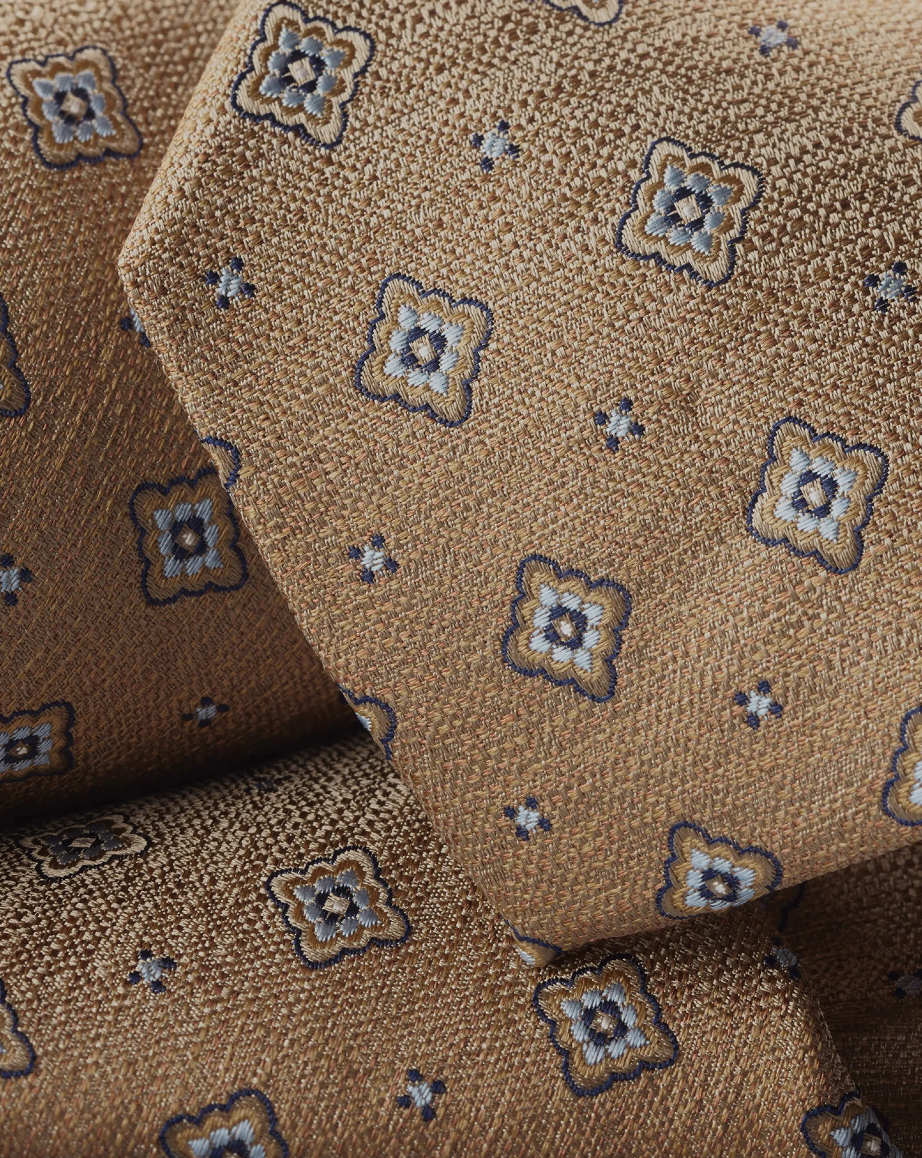 Ties & Bow-ties<Charles Tyrwhitt Stain Resistant Floral Pattern Tie - Tan