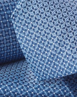 Ties & Bow-ties<Charles Tyrwhitt Stain Resistant Semi Plain Pattern Tie - Blue Sky