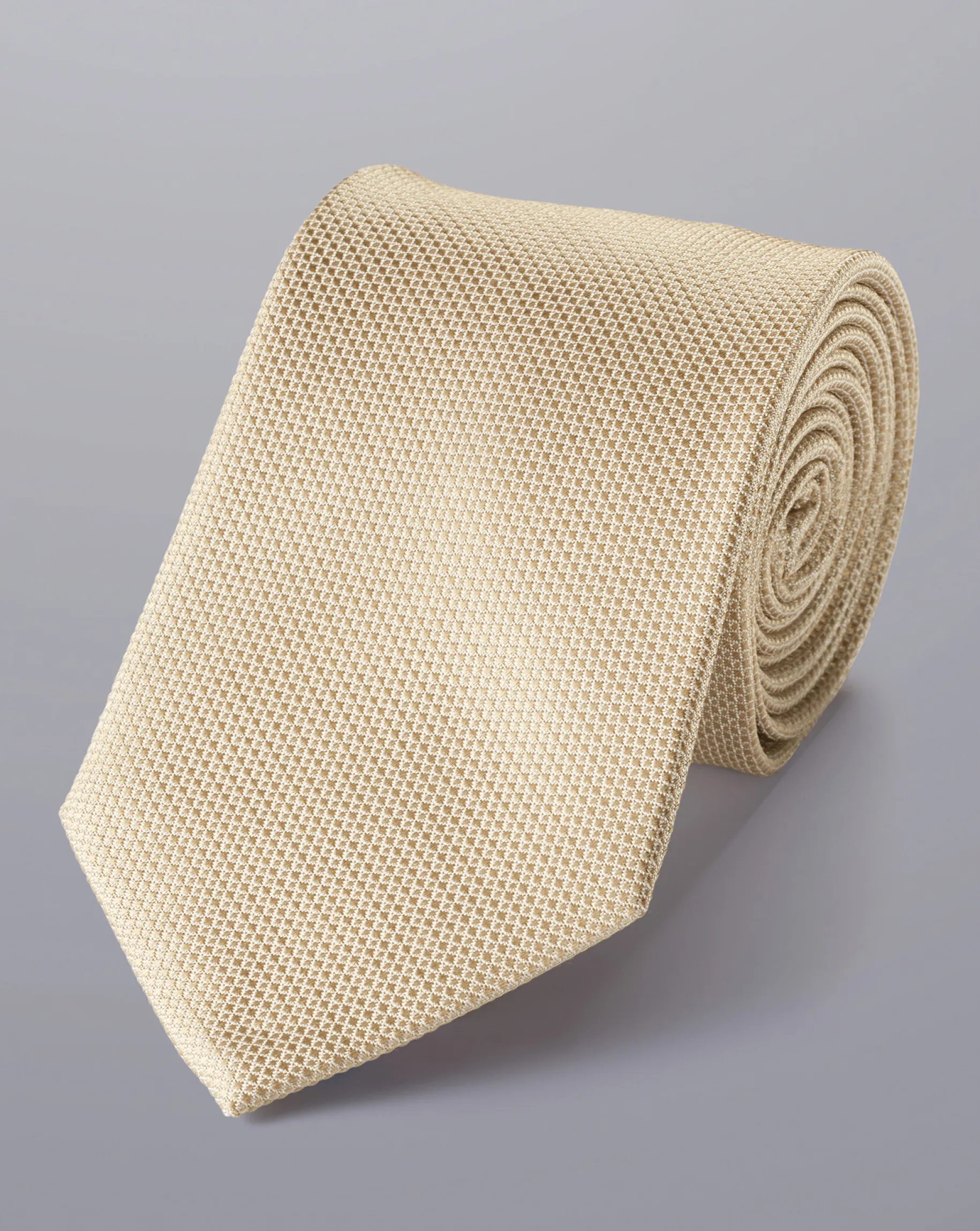 Accessories<Charles Tyrwhitt Stain Resistant Silk Tie - Taupe