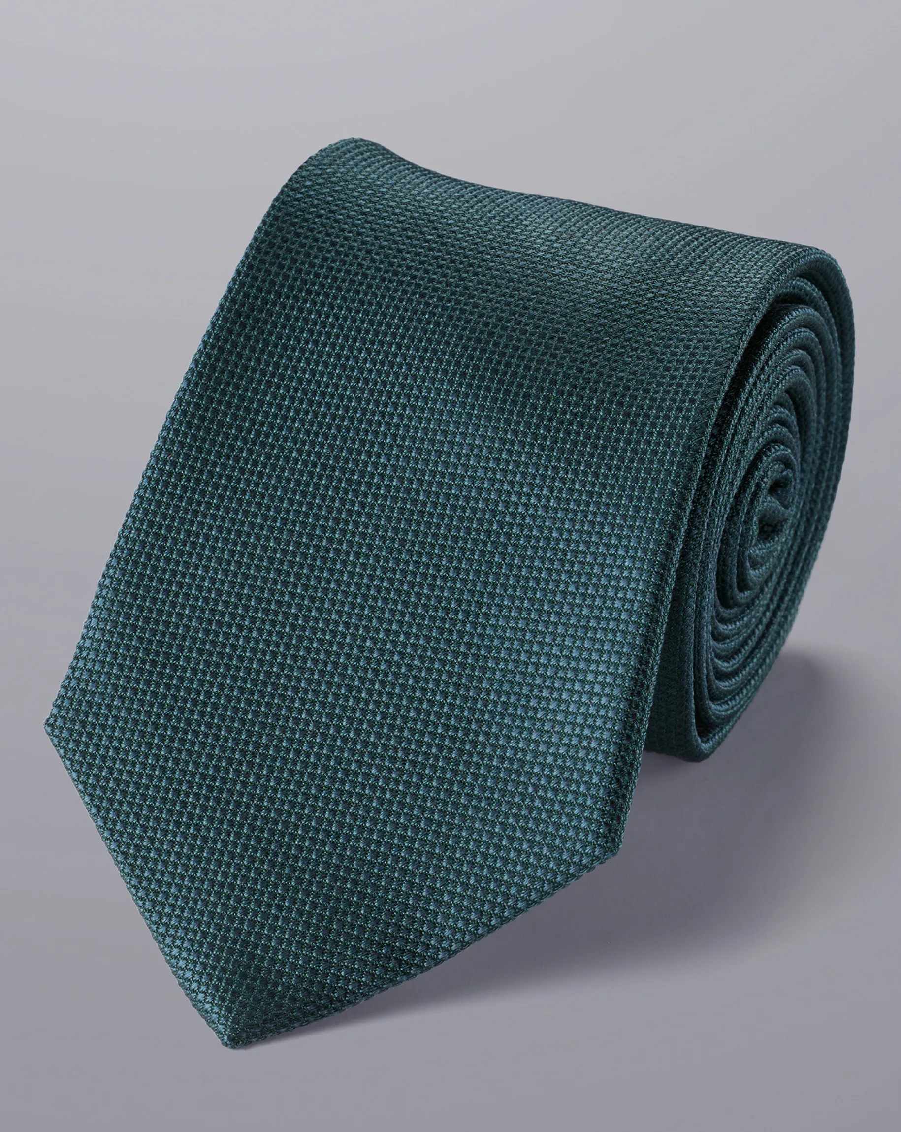 Ties & Bow-ties<Charles Tyrwhitt Stain Resistant Silk Tie - Green