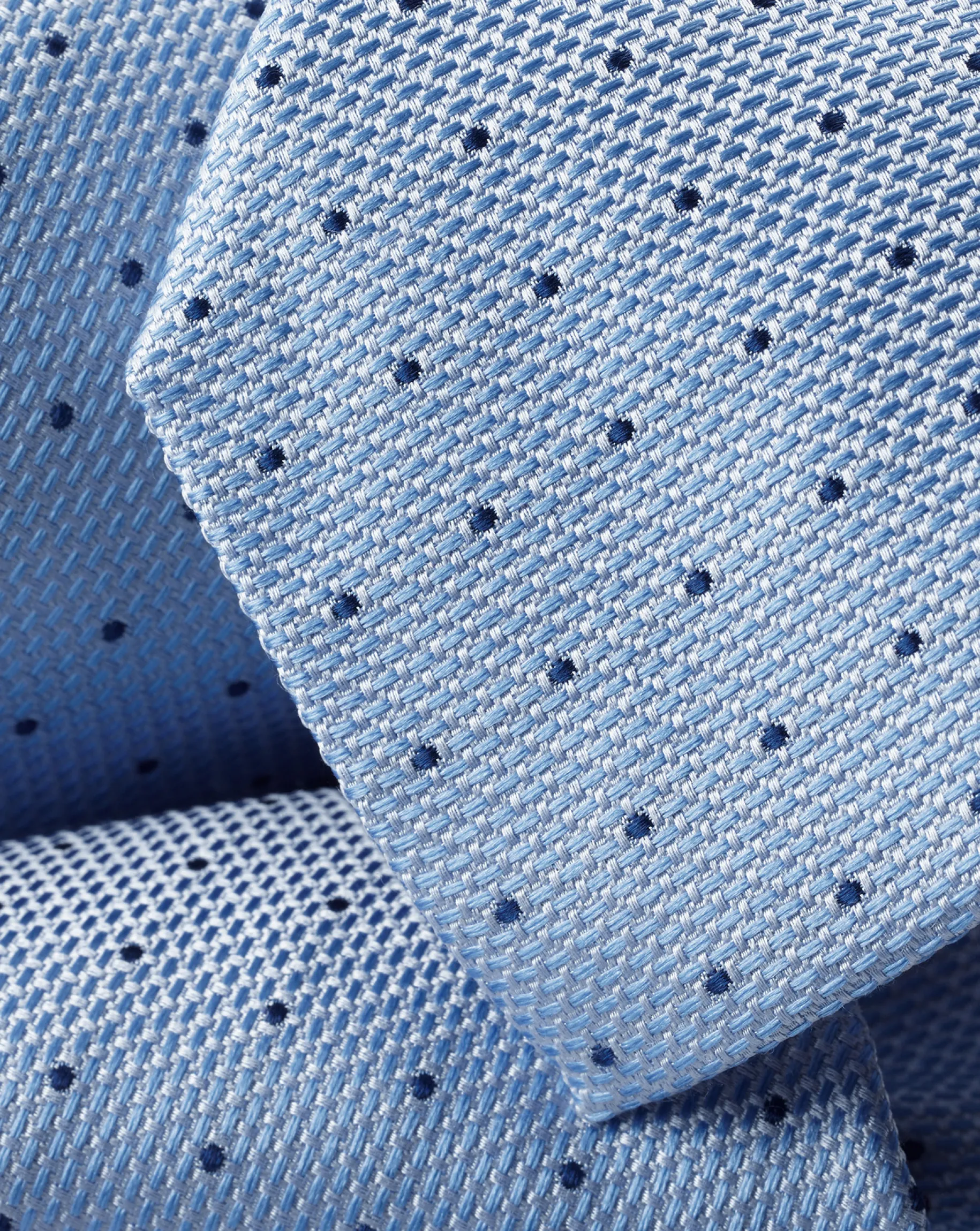 Ties & Bow-ties<Charles Tyrwhitt Stain Resistant Spot Silk Tie - & French Blue Sky
