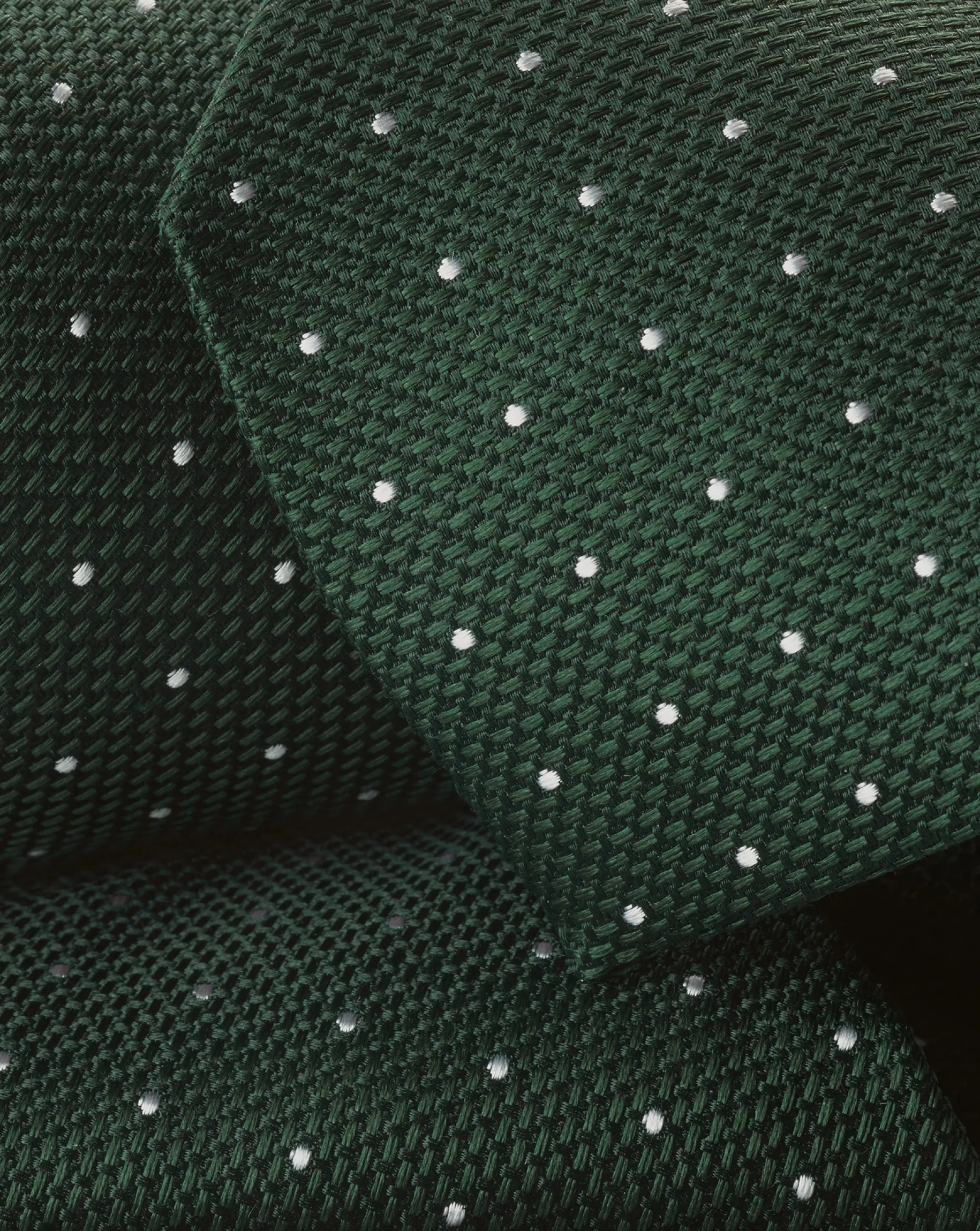 Wedding|Ties & Bow-ties<Charles Tyrwhitt Stain Resistant Spot Silk Tie - & Silver Grey Dark Green