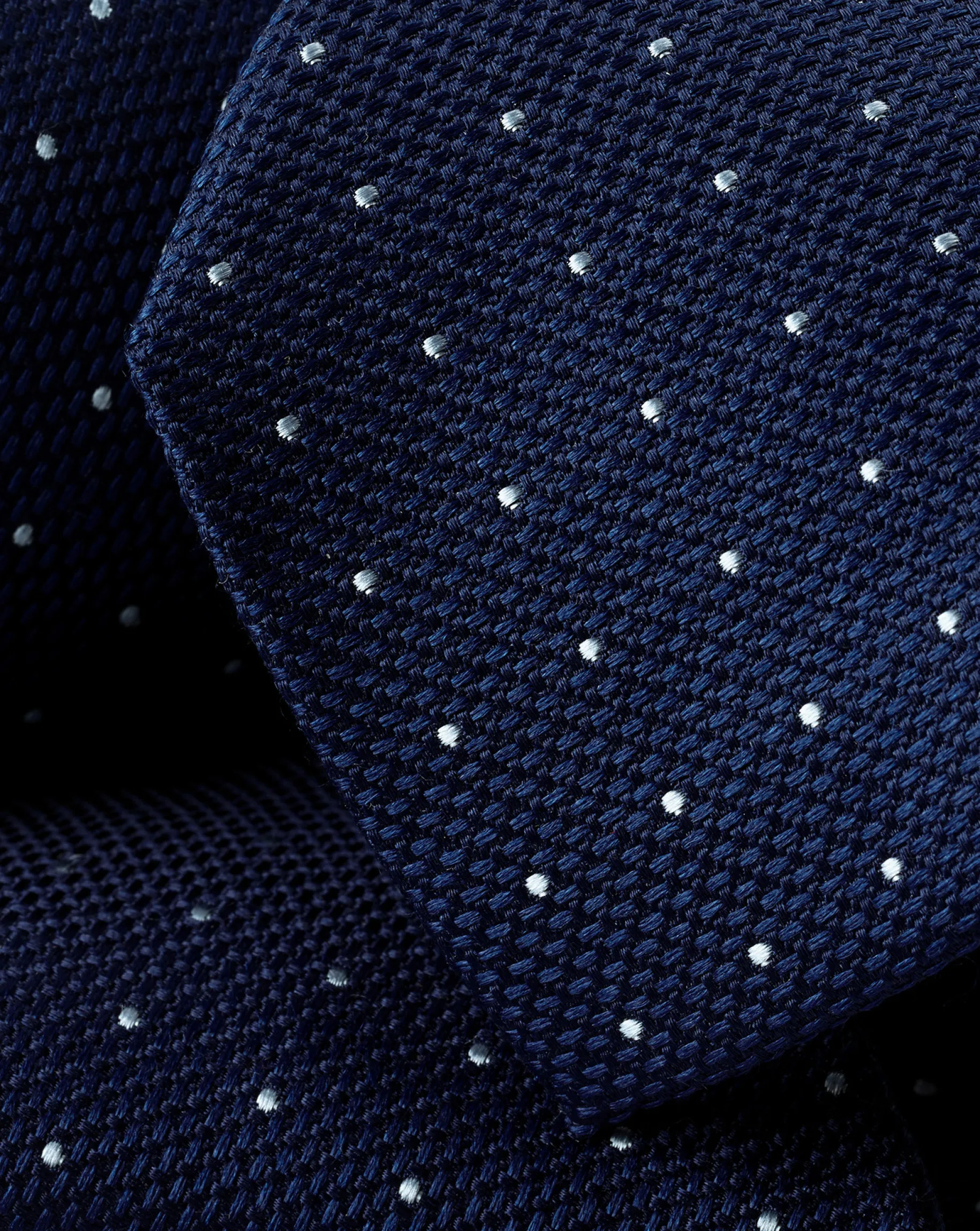 Ties & Bow-ties<Charles Tyrwhitt Stain Resistant Spot Silk Tie - Petrol & Light Blue Petrol Blue