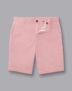 Golf Collection|Pants & Shorts<Charles Tyrwhitt Stripe Shorts - Coral Pink