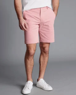 Golf Collection|Pants & Shorts<Charles Tyrwhitt Stripe Shorts - Coral Pink