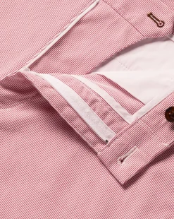 Golf Collection|Pants & Shorts<Charles Tyrwhitt Stripe Shorts - Coral Pink