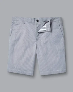 Golf Collection|Pants & Shorts<Charles Tyrwhitt Stripe Shorts - Blue Royal
