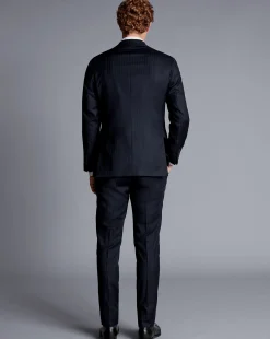 Suit Jackets|Blazers<Charles Tyrwhitt Stripe Suit Jacket - Ink Blue